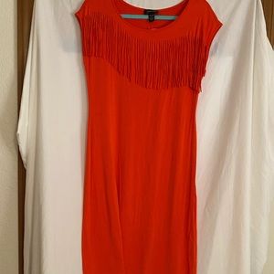 Red Fringe Dress
